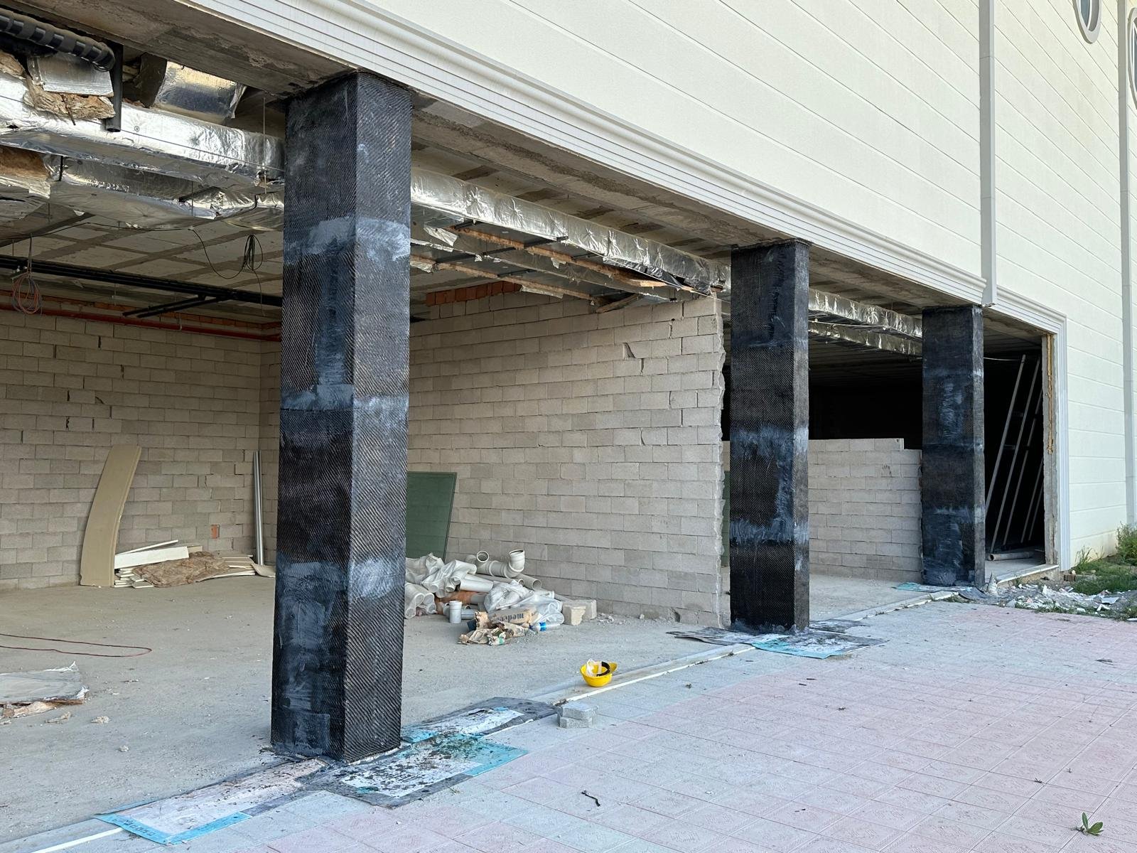 Antalya Gazipaşa Airport AVM Güçlendirme — saha uygulaması