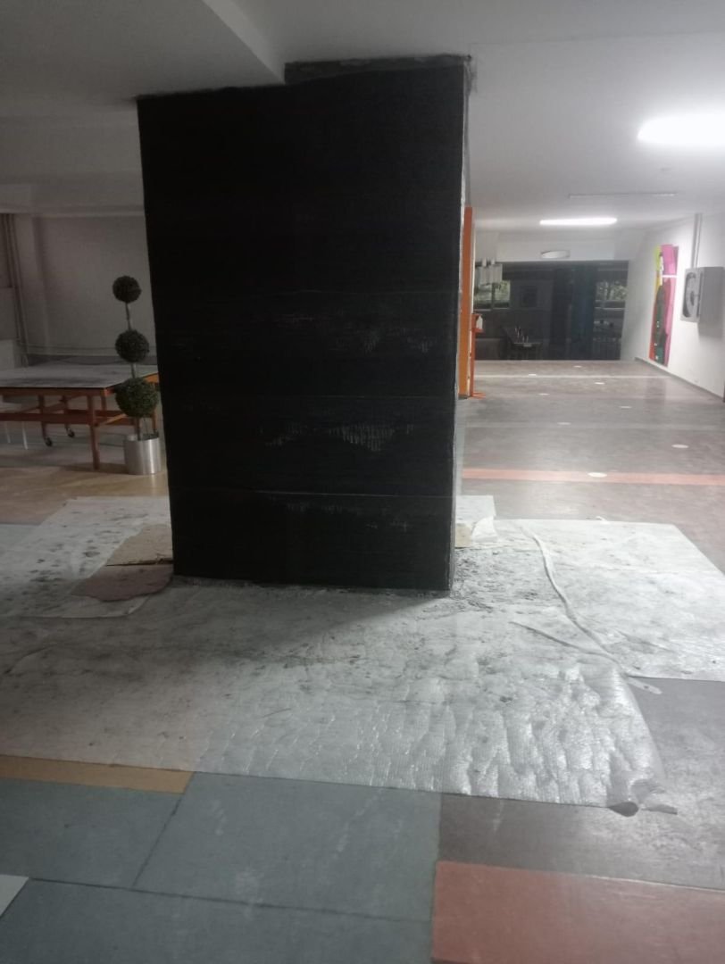Tekirdağ Aka Koleji Karbonfiber Güçlendirme Uygulaması — uygulama fotoğrafı 5